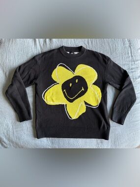 Smiley x H&M Flower Sweater - Size Small